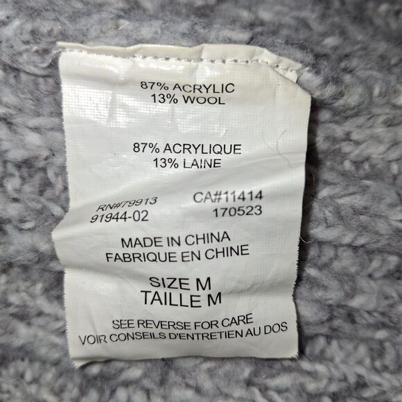 Motherhood Maternity Cardigan Women’s Medium Grey Knit Open Front Sweater - Picture 14 of 14